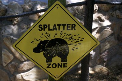 Splatter sign