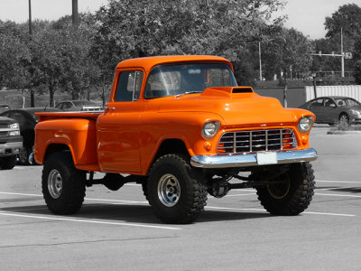 Old Orange Pickup