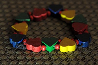 Wooden Hearts Bracelet