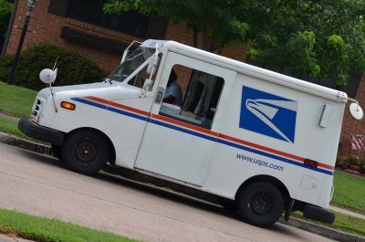 Dutch Angle Postal Truck