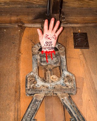 No Stealing Sign at Goldfield Ghost Town