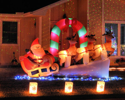  Santa and his sleigh