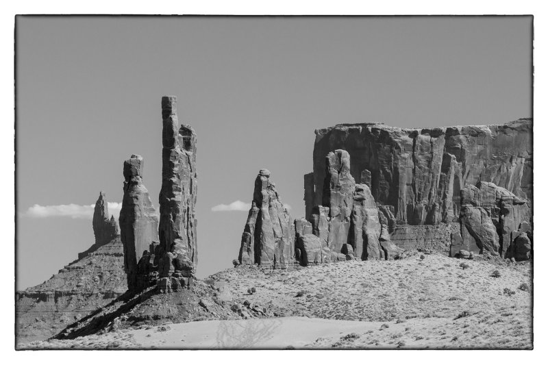 Monoliths In Monument Valley: Arizona