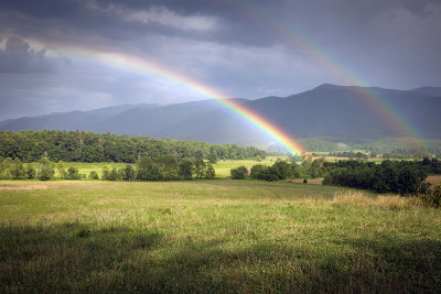 Dual Rainbows Over Cades Cove