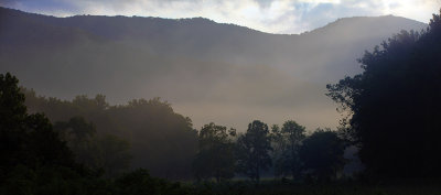  Sunrise Colors and Ground Fog In Cades Cove