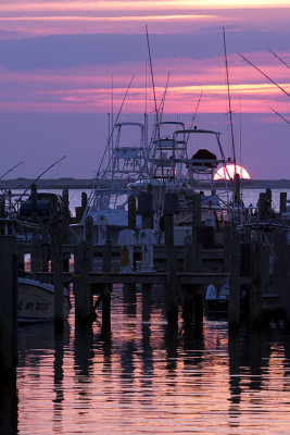 Setting Sun In Hatteras