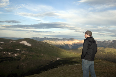 My Son Paul Viewing RMNP From A Trail Ridge Road Overlook