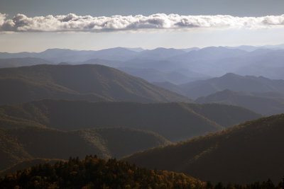 Late Afternoon Light Viewed From Cowee Mountain Overlook