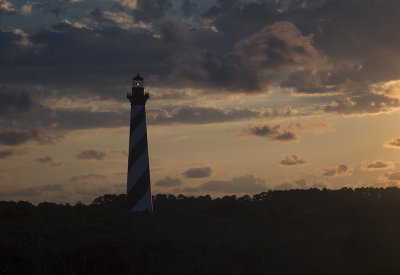 Sunset Reflecting Off The Hatteras Lighthouse
