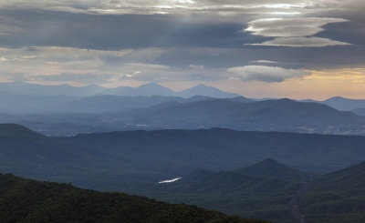 A Stormy Morning Over The Blue Ridge Mountains