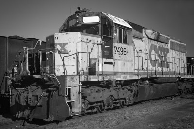 A Retired Rusting Diesel Engine