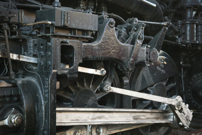 Close Up Detail Of The Old 1218 Locomotive-Roanoke Transportation Museum, Virginia