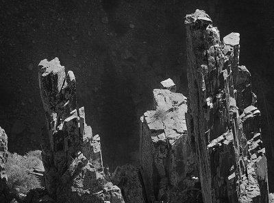 Pinnacles Rising From The Black Canyon Of The Gunnison, Colorado