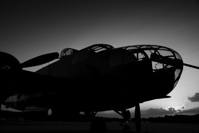 With The Last Light She Rests - Restored B-25