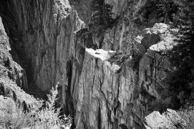 Looking Down Into The Black Canyon Of The Gunnison, Colorado