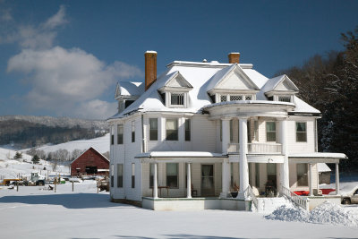 The Old Cider Hill Farmhouse After A Snow Storm-Giles County, Virginia