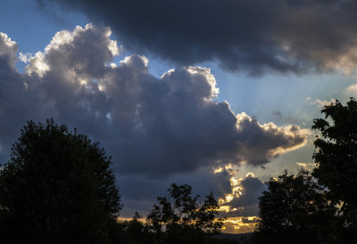 Sunset Over The Blue Ridge Mountains