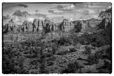 One View In Sedona- An Approaching Rainstorm