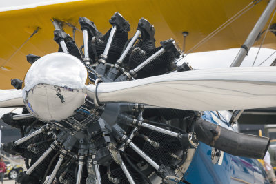  Radial Engine Of An Old Biplane