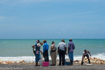 Fisherman with Customers I