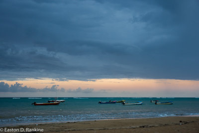 Evening at Sharkie's With Rain Clouds I