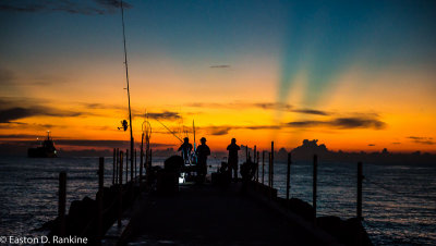 Fishermen with Sunrise