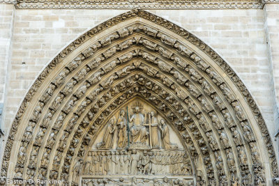 Notre-Dame du Paris - Tympanum of the Last Judgment