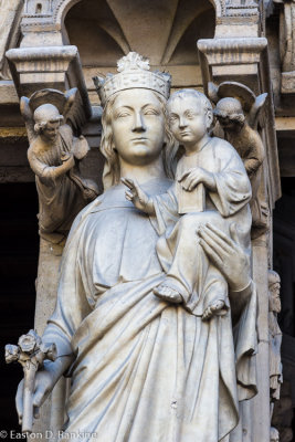 Detail II - Portal of the Virgin- Notre-Dame de Paris