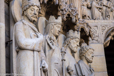Detail - Portal of the Saint-Anne - Notre-Dame de Paris