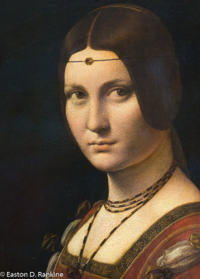 Detail - La Belle Ferronnière (c. 1490 - 1496) - Leonardo da Vinci