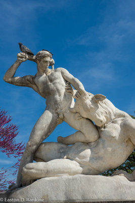 Theseus and the Minotaur with Doves on His Club