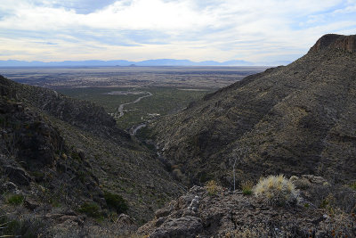 View from the trail at Oliver Lee SP. 