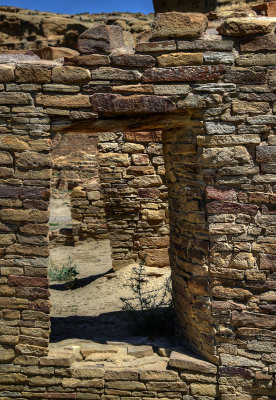 Window into Chaco dwelling