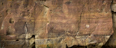 Petroglyphs near the Una Vida ruin at Chaco Canyon