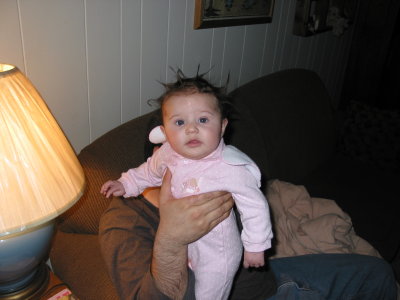 Daddy got creative w/ my HAIR!