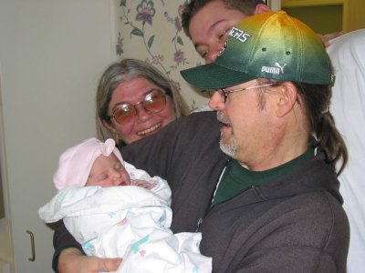 The Schumann's greet their first Grandbaby/Neice!