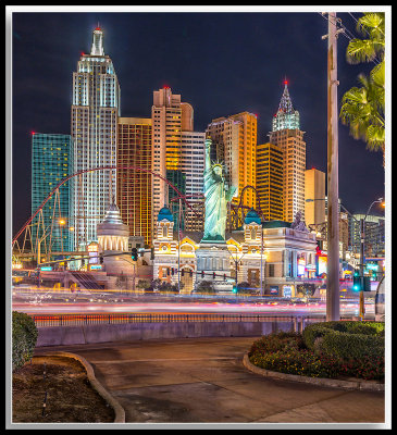 New York New York at night, Las Vegas