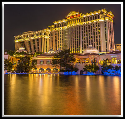 Cesars Palace at night, Las Vegas