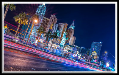 New York New York at night, Las Vegas