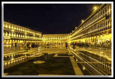 St. Mark's Square at night,  Venice