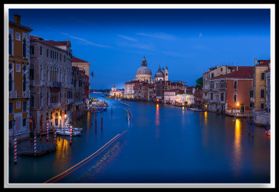 Night time view from Accademia bridge, Venice