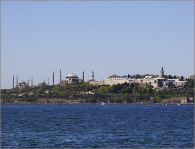 Palais de Topkapi & Mosque bleue, vue d'skdar 