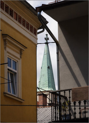 Celje, clocher de l'église Saint Daniel