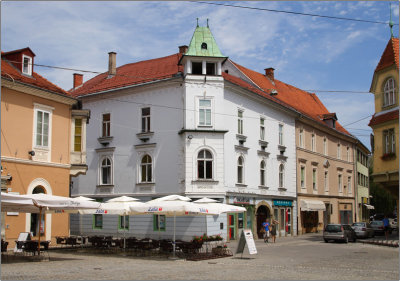 Ptuj, place de la mairie 