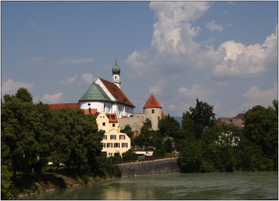 Rivière Lech, église monastère Saint Francisk