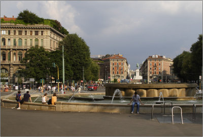 Milan, vue du Castello Beltrami