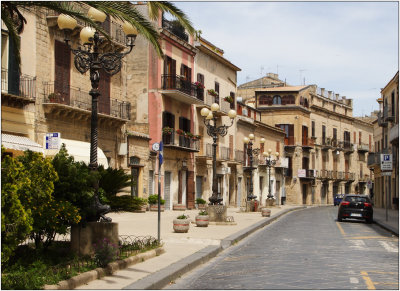 Mazzarino, piazza del Municipio