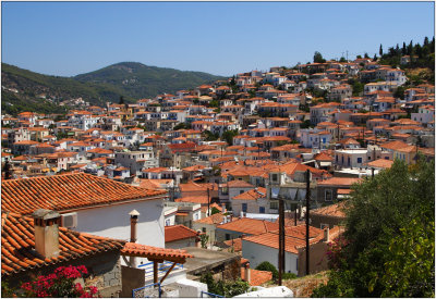 Poros town, view from steeple #05