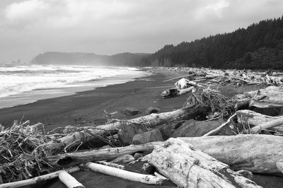 ONP beach & storm clouds