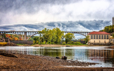 Ford Bridge with clouds